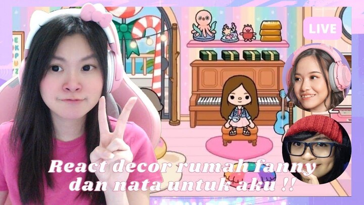 REACT DECOR @FannyTjandra DAN @WindiaNata  UNTUK AKU !! [TOCA LIFE WORLD INDONES