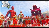 GTA 5 Mod - 500 Siêu Nhân Đỏ Đội Trưởng Phát Hiện Ironman Ai Cập Siêu To Khổng Lồ
