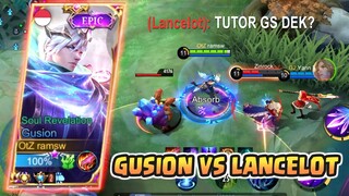 GUSION VS LANCELOT, MAIN GUSION BUFF DITARIK FRANCO EARLY LANGSUNG KETAR KETIR - MLBB