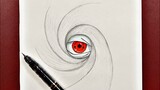Easy to draw | how to draw obito’s eye step-by-step | NARUTO ARTS