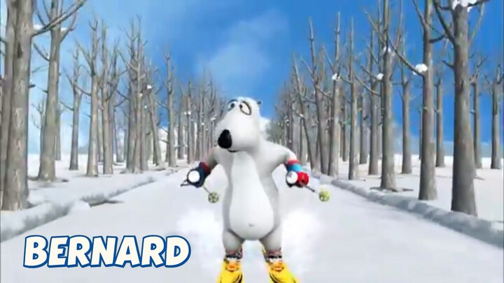 BERNARD BEAR || SKIING - CARTOON CHILDREN