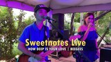 How deep is your Love |Sweetnotes Live