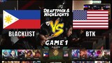 Blacklist vs BTK [Game 1] | M3 Playoffs Day 1 | MLBB World Championship 2021 | MLBB