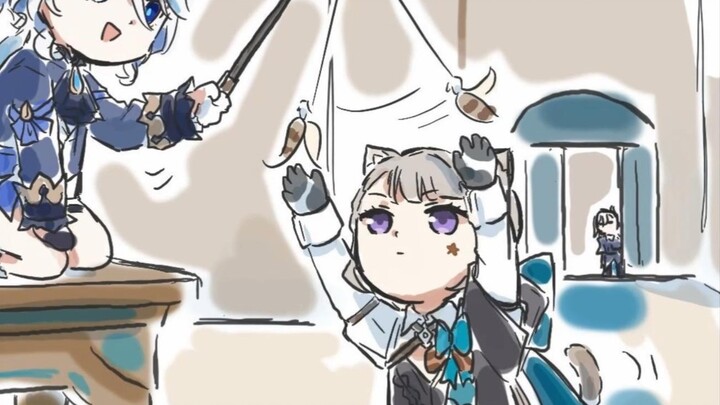 [Weak-Hearted True Lord - Fu Fu (1)] Fu Fu "Cats are so fun, let's catch one."