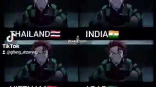 Tanjiro Dub Arab Indonesia Thailand India Vietnam Malaysia English, Kimetsu no yaiba Mugen train dub