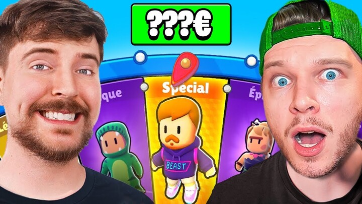 J’essaye de Débloquer le Skin Mrbeast sur Stumble Guys !