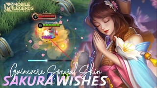 GUINEVERE NEW SKIN SAKURA WISHES | SPECIAL SKIN REVIEW | UPGRADE NOW! -  MOBILE LEGENDS