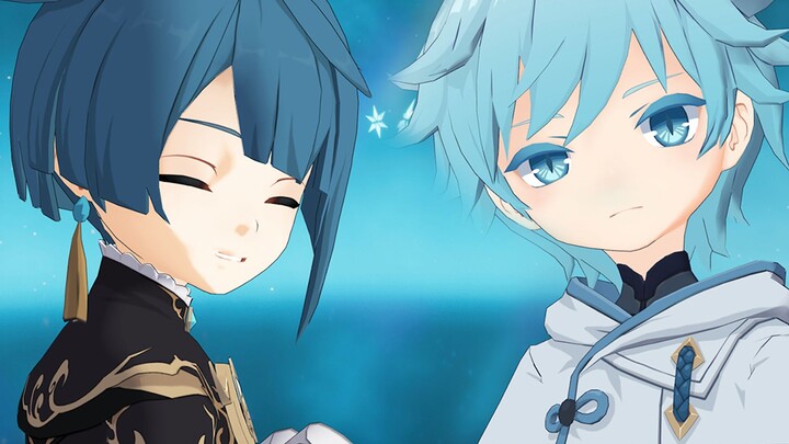 [Genshin Impact MMD/Yunqiu Shota] Whispering and holding hands