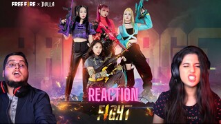 Free Fire X @DOLLA - FIGHT | REACTION | SIBLINGS REACT