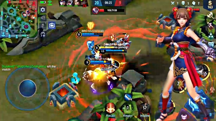 Mobile Gaming- True Damage Insanne -Mobile Legends:Bang Bang/ Wanwan Gameplay By~Neak Fighter.