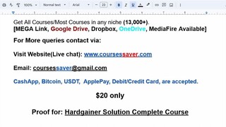 Hardgainer Solution Complete Course