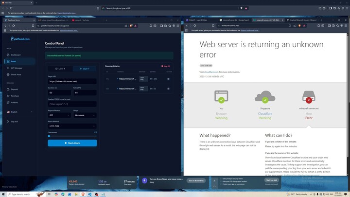 Free DDoS Stress Testing Pyreflood.com
