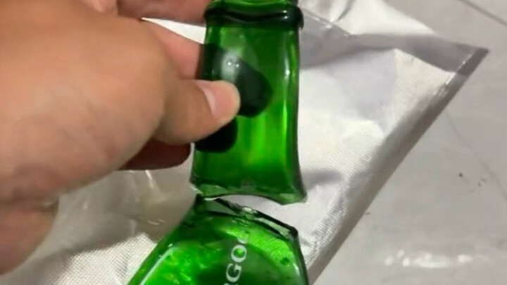 My favorite kitten broke my favorite bottle.