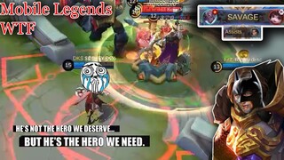 WTF Mobile Legends Funny Moments |300 IQ Tigreal THE HERO!