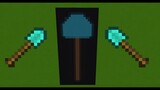 How to make a Diamond Shovel banner in Minecraft!