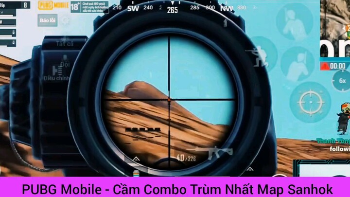 cầm combo trùm nhất map sanhok