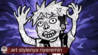 #KompetisiKreasiUnggahan4 , art style karakter ini bikin takut