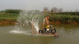 Thử Gắn Siêu Xe Vào Bè Tự Chế Và Cái Kết - Phóng Dưới Nước Hơn Ca Nô