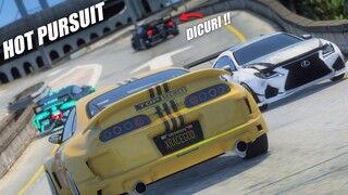 HOT PURSUIT TOP SECRET SUPRA V12 ! KEI NGEJER PENCURI GR SUPRA SAMPE KETANGKEP !! GTA V ROLEPLAY