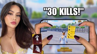 iPhone 13 Pro Max Pubg HANDCAM🔥4 FINGER + Full GYRO | BEST GIRL PLAYER #15