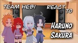 Team Hebi react to Haruno Sakura |1/1| ⟨⟨Naruto Shippuden⟩⟩ ⟨⟨Sasusaku⟩⟩ [This is me:3]
