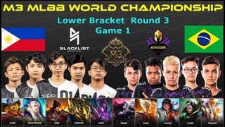 Blacklist Vs Keyd Stars [GAME 1] | M3 MLBB World Championship 2021 | Playoffs Day 5