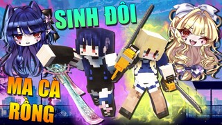 Minecraft LỚP HỌC MA SÓI 2 (Phần 5) #6- RAVEN VÀ ALICE - MA CÀ RỒNG SINH ĐÔI 🐺 vs 🧛‍♀️🧛‍♀️