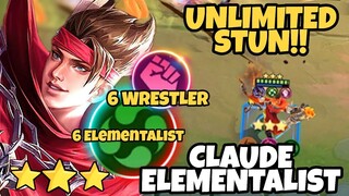 HYPER CLAUDE 6 ELEMENTALIST 6 WRESTLER 3X ULTIMATE UNLIMITED STUN ! MAGIC CHESS