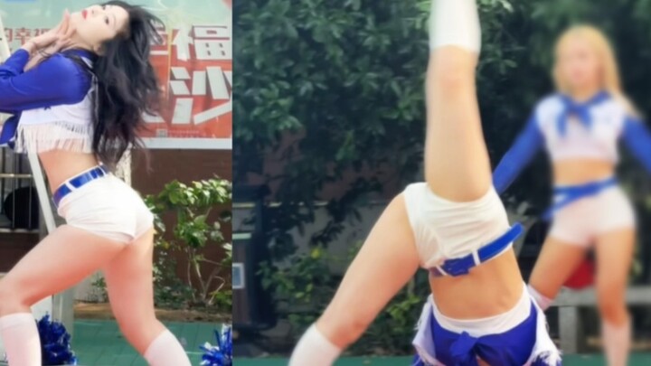 【Debut】Side flip, splits, acrobatics, cheerleading, campus version of the road show straight shot!!