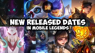 ALL NEW RELEASED DATES in Mobile Legends!