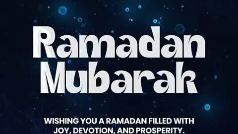Ramadan Mubarak