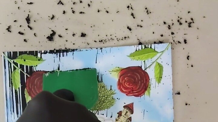 You Won't Believe What's Underneath! 😱Castle Scratch Art ASMR