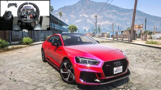 Audi RS5 Coupe 2018 | GTA 5 |  Logitech g29 Realistic gameplay