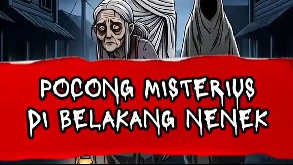 POCONG MISTERIUS DI BELAKANG NENEK