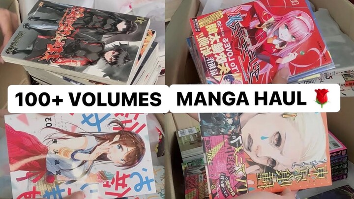 HUGE MANGA HAUL | UNBOXING TOKYO GHOUL, DARLING IN THE FRANXX, AKAME GA KILL,…. 100+ VOLUMES