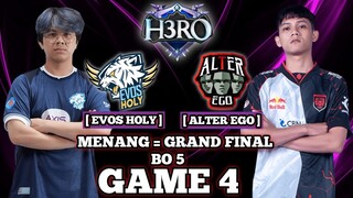 EVOS HOLY VS ALTER EGO GAME 4 PLAYOFF H3RO ESPORTS MOBILE LEGENDS - AE VS EVOS