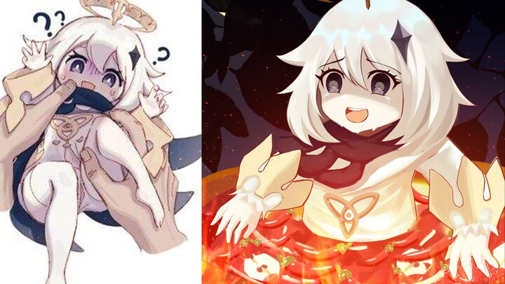 Drawing|Genshin Impact, Persecute Paymon