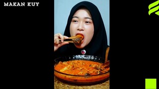 dimsum guyur saus samyang 🔥 #inicia #iniciamukbang #dimsum #samyang #asmr