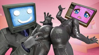 TV Woman LOVE STORY | TV Woman & TV MAN Love In Garry's Mod!