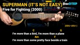 Superman (It's Not Easy) - Five for Fighting (2000) Easy Guitar Chords Tutorial with Lyrics