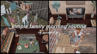 simple family morning routine | sims freeplay vlog