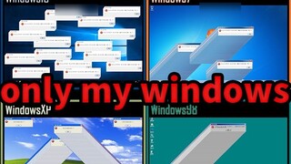 【only my railgun】4 versions of Windows performance. If computers are musical instruments, then sever