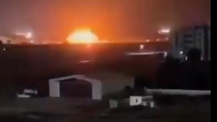 Footage appears to show an Iranian missile impacting a target in Jordan