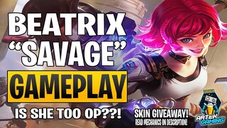 NEW HERO BEATRIX "SAVAGE" GAMEPLAY! OP DAMAGE!