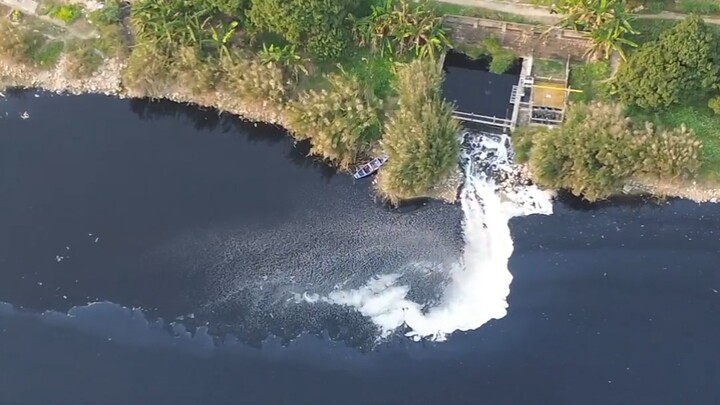 هذا الماء ملوّن قليلاً باللون الداكن، فلنعمل جميعًا بجد، وستتحسن البيئة تدريجيًا #الجبال الخضراء وال
