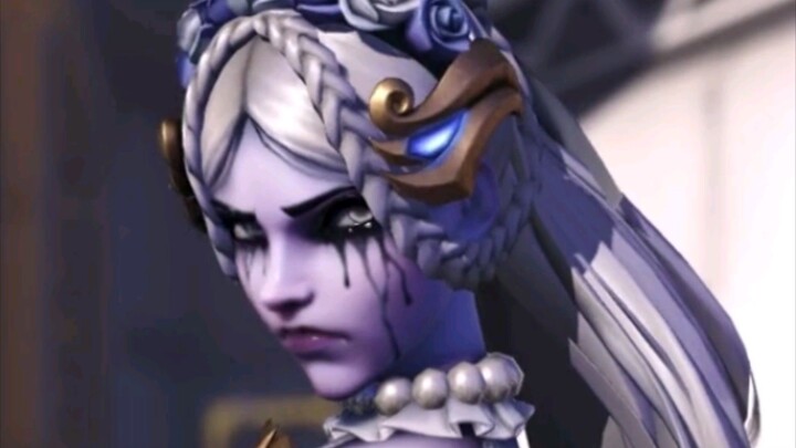 the way widowmaker's makeup sparkles in her new