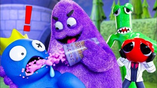 BLUE se transforme en milshake GRIMACE ?! [🌈Rainbow Friends 2🌈]