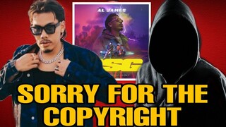 NAGBIGAY NG COPYRIGHT CLAIM SA KANTANG PSG NI AL JAMES NAGSORRY NA | MUSIC VIDEO NG PSG NAGBALIK NA
