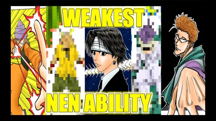 Ranking Weakest Nen Ability in battle | Hunter X Hunter