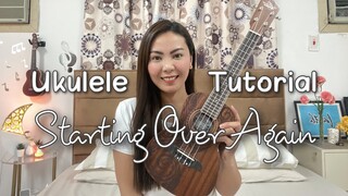 STARTING OVER AGAIN | Natalie Cole | EASY UKULELE TUTORIAL